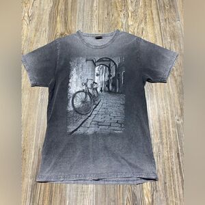 modous Gray Size Small t shirt Made in Greece Cotton "Crete"